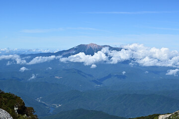 Fototapeta premium Climbing Mt. Kiso-Komagatake, Nagano, Japan