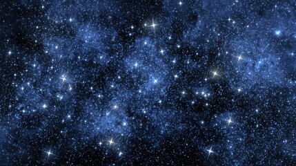 A beautiful view of a starfield and nebula shining brightly in the cosmos