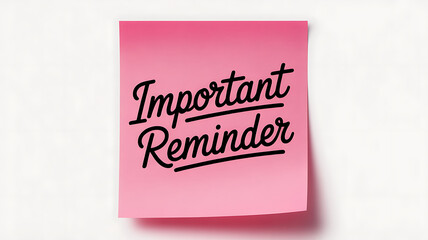 pink blank sticky note paper isolated on transparent background,note paper message office business tag sign