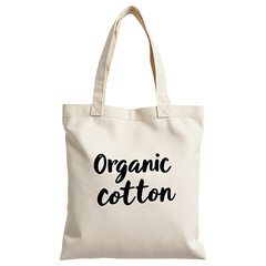 Organic cotton tote bag with stylish design, perfect for eco friendly shopping and daily use