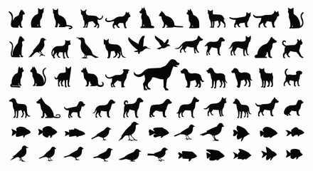 vector silhouettes of people