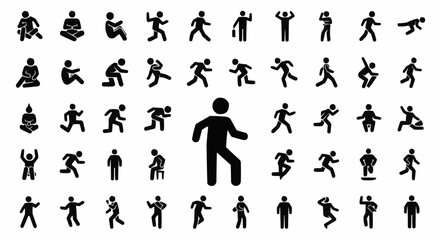 vector silhouettes of people
