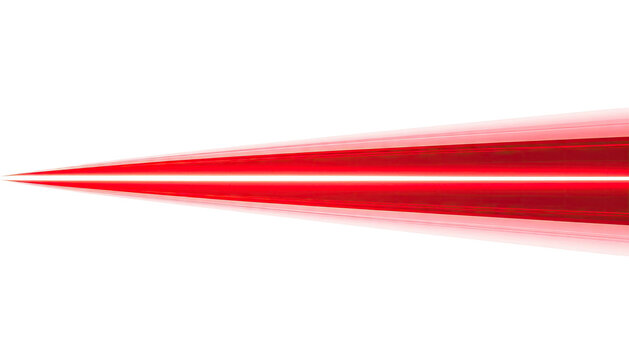 Bright red laser beam light energy abstract science technology concept.