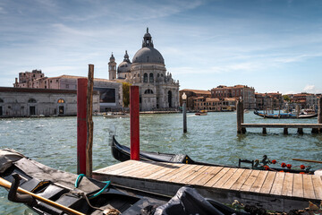 Venice &ndash; City of Canals and Bridges. Traditional Venetian Buildings with Gondolas and Boats. Romantic Venice, Italy &ndash; The Floating City