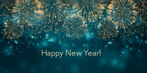 Celebration of new year 2026 with colorful fireworks and festive atmosphere