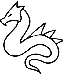 Minimalist Line Art of Kitsune – Crisp Vector for Tattoo, Branding, and Myth Packs