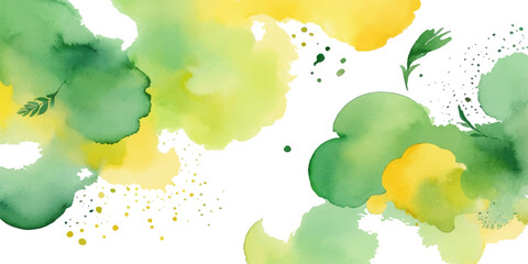 Colorful abstract watercolor paint splashes create a vibrant artistic background with grunge texture and ink stains