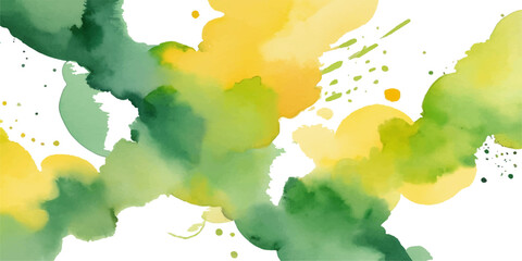 Obraz premium Abstract watercolor world map illustration with colorful continents