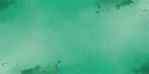 Grunge background with a dirty green paint texture on a weathered wall