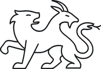 Minimalist Line Art of Kitsune – Crisp Vector for Tattoo, Branding, and Myth Packs