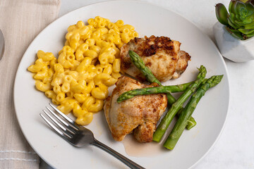 chicken thighs with  asparagus