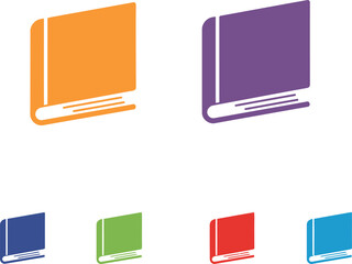 Collection of Colorful Book Icons