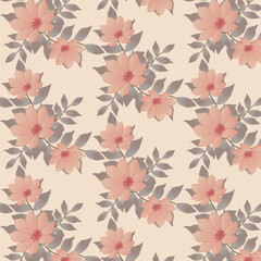 Print floral_repeating_pattern_textured_geometric_colorful_white_background_fabric