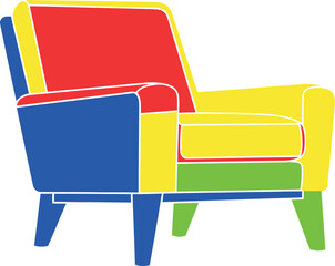 Modern Abstract Armchair Design