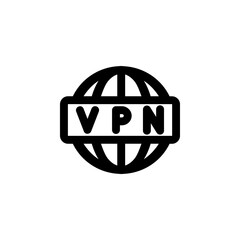 VPN Icon for Security and Private Network
