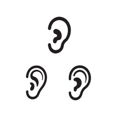 Naklejka premium Ear Cuff Solid Fashion Icons