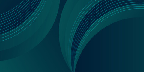 Dark green abstract background with modern shiny blue gradient geometric design. Dynamic shape composition for posters, banners, presentations, and flyers. Eps10