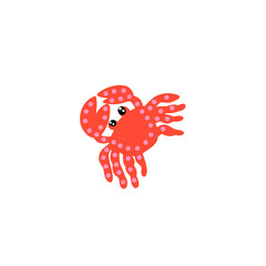 Cute crab illustration