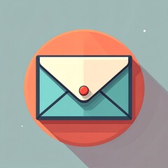 Email Icon - Modern Flat Design for Communication and Correspondence.