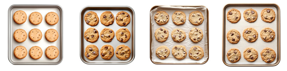 Baking sheet – A flat pan used for baking cookies, often lined with parchment paper.