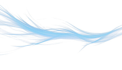 Gentle blue wind movement transparent PNG effect for design