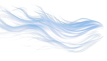 Light blue air flow motion transparent background PNG clipart