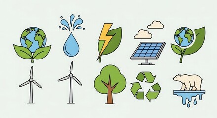 Eco friendly energy resources renewable power sustainability environment conservation ecology solutions