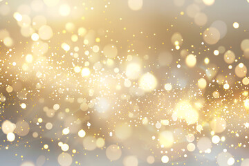 黄金の光粒子が輝く高級感のある抽象背景