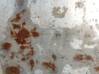 Rust of metals. Corrosive Rust on old iron gray. Use as illustration for presentation.Background rusty texture as a panorama. copy space 