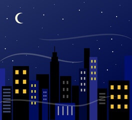 Fototapeta premium Night City