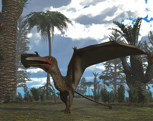 Pterosaur Eotephradactylus ("ash-winged dawn goddess") 