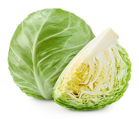 Cabbage isolated on white background