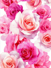 Fototapeta premium pink roses background