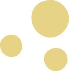 Christmas Confetti Clipart, Yellow Decorative Holiday Vector Shapes