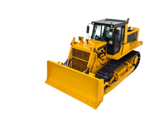 Obraz premium Modern Yellow Motor Grader Machinery PNG