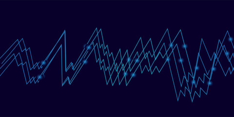 Obraz premium Stock market graphs background vector
