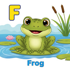 Fototapeta premium frog on a leaf