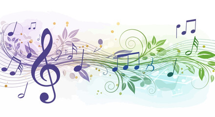 Music notes clef treble melody rhythm harmony song musical instrument composition arrangement score sheet sound audio tune concert performance entertainment art design vector illustration graphic abst