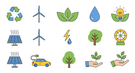 Renewable energy green energy sustainability eco friendly environment conservation wind power solar power water recycling nature electricity clean energy future technology innovation