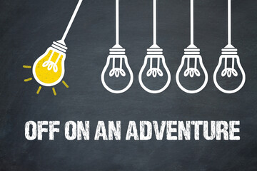 Fototapeta premium Off on an Adventure