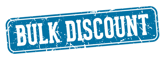bulk discount rectangular sign. bulk discount stamp
