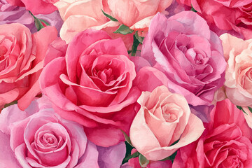 pink roses background