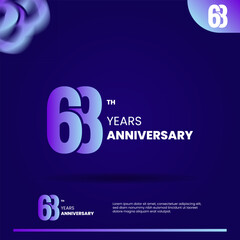 68th anniversary logo design