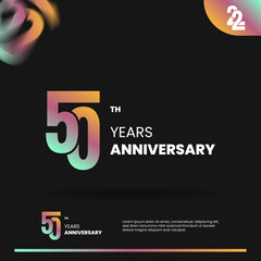 50th anniversary logo design