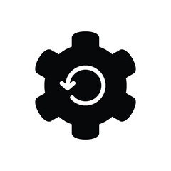 default setting solid icon vector design good for web or mobile app