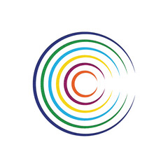 Broken Concentric Circles – 2D Sacred Pattern of Gradient Ripple and Devotional Disruption