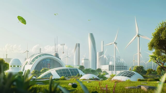 Futuristic Green Energy City – Urban Sustainability of Tomorrow