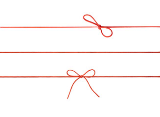 Red string rope gift box decor element,Christmas present decoration,bow and ribbon,lace.Xmas wrap top thread,jute.