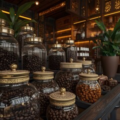 Fototapeta premium turkish coffee shop, Eastern coffee shop , Persian coffee shop 