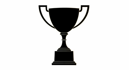 A shining golden trophy, a sports award for the champion winner, a prize celebrating success, victory, achievement